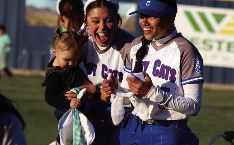 Meet the Lady Cats doubles as egg hunt