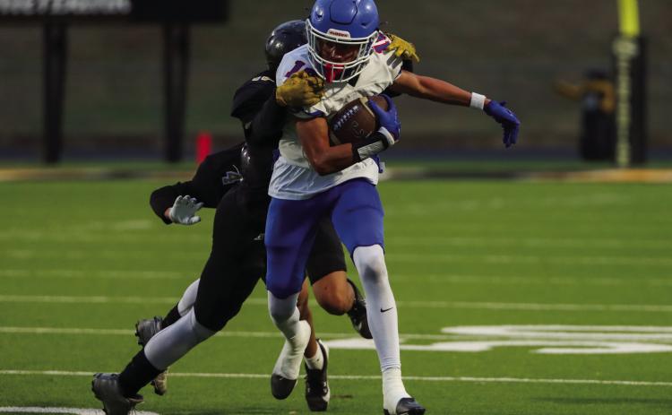 The junior varsity Childress Bobcats wrap the 2024 season with a 25-6 win over the Canadian Wildcats Thursday, Nov. 7, completing an undefeated overall record. Photo by Childress High School Yearbook Staff