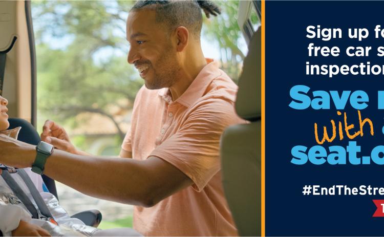 A Child Safety Seat Check Event will be held from 9 a.m.-noon Saturday, June 7 at the Memphis Public Library. Texas Department of Transportation