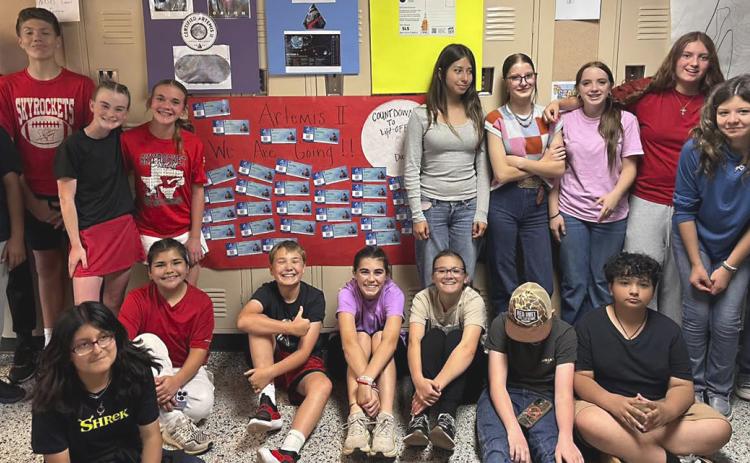 Counting down to liftoff on Friday, April 1, Wellington Junior High School Firecrackers gather in Shillalie Jones’ classroom to witness history, watching the successful launch of the Artemis II manned mission to the moon. This historic flight marks the first-time humans have headed towards the moon in over 50 years. “It’s truly an incredible moment to see our students inspired by the same wonder that captivated the world