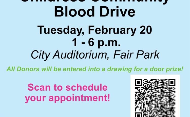 Support local schools at Childress Community Blood Drive thisTuesday