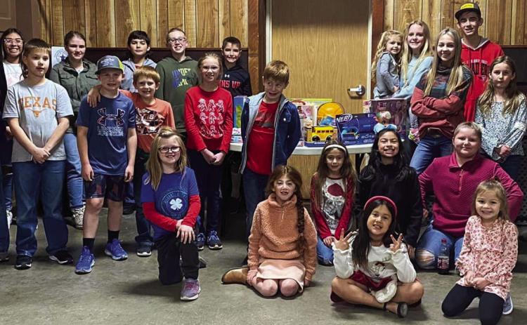 Childress County 4-H hosts Christmas Party,donates Toys for Tots