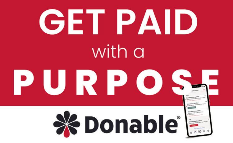 Court Appointed Special Advocates (CASA) of the Rolling Plains is partnering with Our Blood Institute and Donable Cares, a nonprofit arm of Donable, an innovative app that pays users for recruiting blood donors. Graphic Courtesy of Our Blood Institute