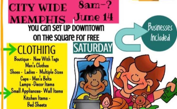 The Memphis Citywide Garage Sale will begin at 8 a.m. Saturday, June 14, according to Memphis Chamber of Commerce Manager Kim Cloyd, who said 14 addresses have already registered for the event. To register, contact the Memphis Chamber of Commerce at 806-259-3144 or memphistexaschamber@windstream.net. Maps will be handed out at the Memphis Chamber of Commerce office, 515 W. Main St., the day of the sale. Memphis Chamber of Commerce