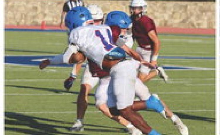 Bobcats scrimmage Broncos