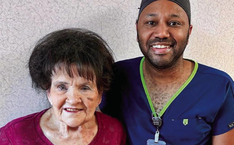 Childress Healthcare Center recognizes Employee,Resident of the Month