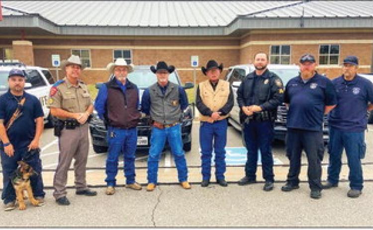 Area law enforcement officers and first responders attend the Texas Department of Transportation (TxDOT) Childress District’s “End The Streak” press conference Friday, Oct. 28. Photos Courtesy of TxDOT Childress District