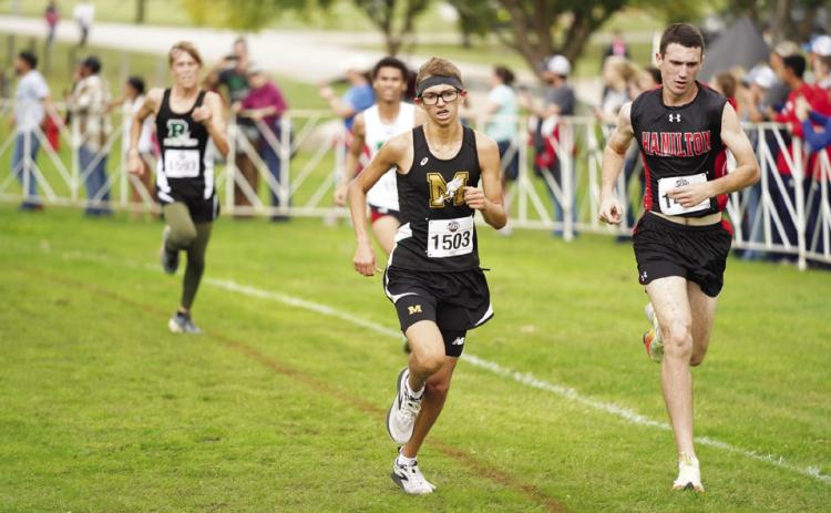 Memphis’ Ryder Robison, a junior runner for the Cyclones, finishes 21st out of 147 competitors with a time of 18:14.7 at the Texas UIL Class 2A State Cross Country Championship Friday, Nov. 4 at Old Settlers Park in Round Rock. His second consecutive year competing at the state meet, Robison was also named to the 2022 All-State Cross County Team. Photo Courtesy of UIL