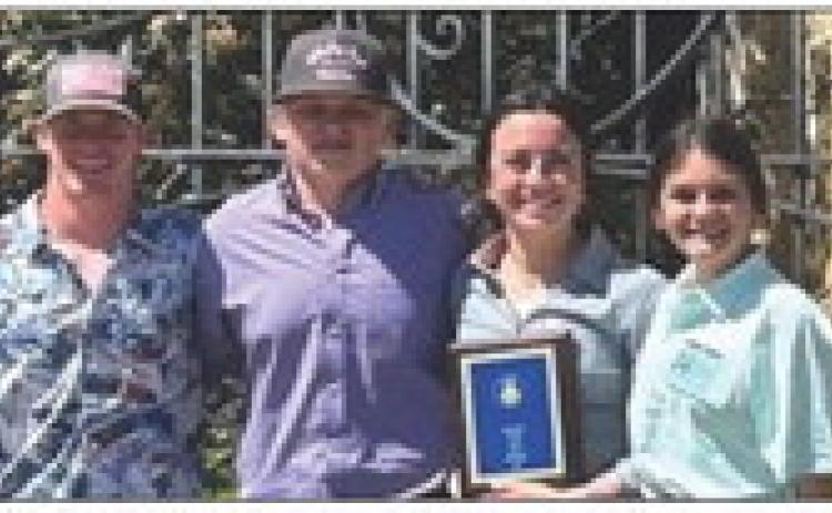 Wellington FFA competed in the Area 1 contest Wednesday, April 12 on the campus of Tarleton State University in Stephenville. The Land Judging team placed fifth, while Trenton Wright placed eighth individually and Summer Owens placed 11th individually. From left, Barrett Phillips, Wright, Owens, Heather Peters. Courtesy Photos