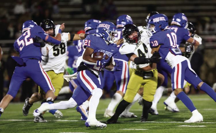 The Childress Bobcats drop the District 1-3A Division II Championship in a 28-7 final to the Canadian Wildcats Friday, Nov. 11 at Fair Park Stadium in Childress. The Red River Sun/Nicole Dill