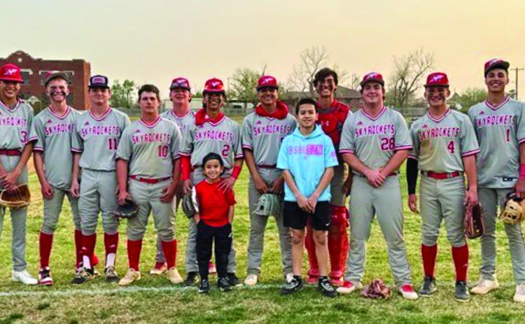 The Wellington Skyrockets pick up a 11-9 win over Clarendon Tuesday, April 1. Courtesy Photo