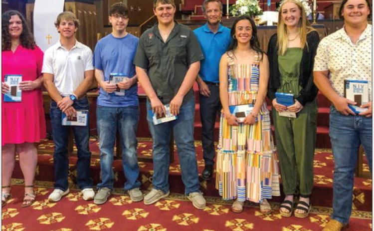 First Methodist makes Bible presentations