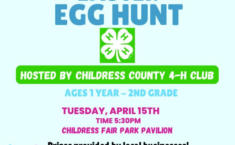 Childress County 4-H Club to host Community-Wide Easter Egg Hunt