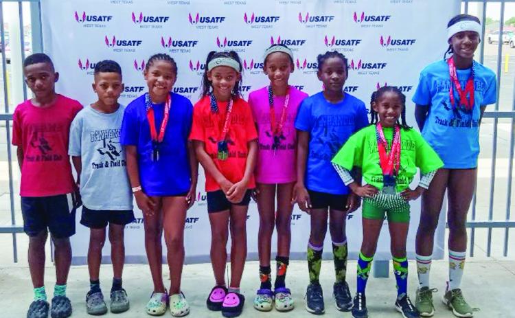 The Texas Panhandle Track and Field Club competes at the USA Track and Field (USATF) West Texas Association Junior Olympic Championships Friday, June 7-Saturday, June 8 at Ratliff Stadium in Odessa. Photo Courtesy of Texas Panhandle Track and Field Club