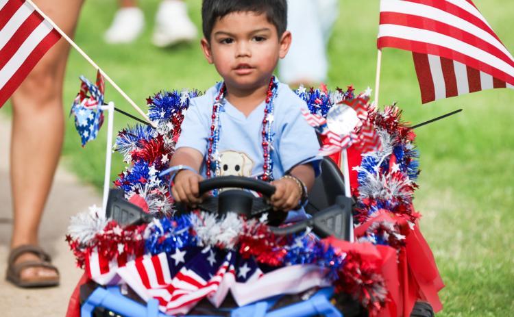 Hundreds, including dozens of Kids’ Parade entries, attend the Fourth of July Party in the Park Saturday at Fair Park in Childress. At the event, attendees enjoyed vendor booths and food trucks, live music, fireworks and more, which was kicked off by a Fourth of July Parade and Childress Farmers Market, as well as CTX Run Club’s Stars and Strides 5K. THROUGH THE LENS OF LIZ