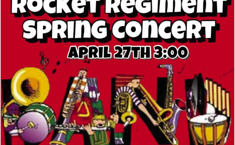 Wellington High School’s (WHS) Rocket Regiment will present its Spring Concert at 3 p.m. Sunday, April 27 in the WHS Auditorium. Additionally, the event will feature a performance from the sixth-grade and seventh-grade bands. Courtesy Image