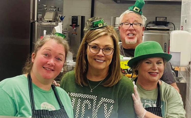 Collingsworth Home Delivered Meals, Community Café staff stand ready to serve clients