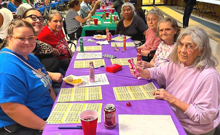 Wellington Care Center residents and staff boarded the van for a recent field trip to the Veterans of Foreign Wars (VFW) Bingo night in Altus, Okla. All reported a good time as they crossed over into Oklahoma for an evening of entertainment. WELLINGTON CARE CENTER