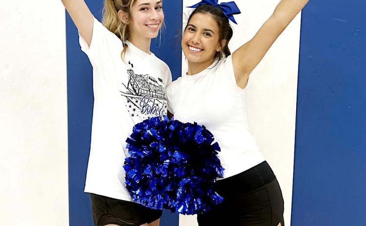 Bobcat Cheer Captains Harley Carrasco and Olivia Jurado plan to positively impact the team they love this year. INTREPID PHOTO / AARON RAMOS