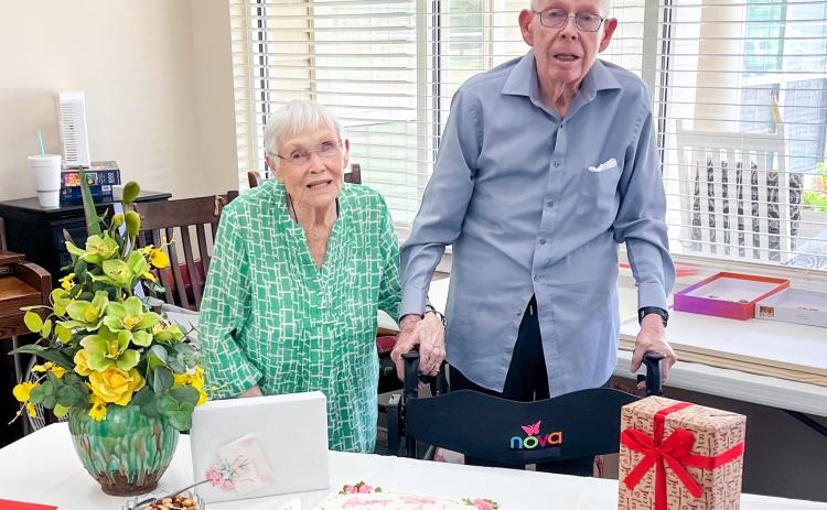 Jo and Tommy Lewis celebrated their 75th wedding anniversary on June 24, 2025, followed by a reception with friends and family the next day at the Parkview Manor Assisted Living in Wellington. Married in 1950, Tommy and Jo lived and raised their family east of Wellington on the family farm. Central to their lives, farming is something they continued to do until August 2023, when they moved to the “city,” where they currently reside at Parkview Manor Assisted Living. Courtesy Photo