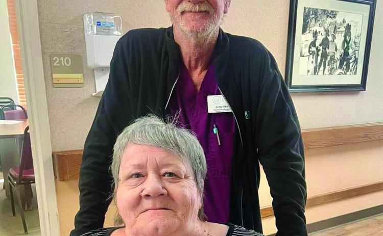 Childress Healthcare Center announces the March Employee of the Month Jerry Imel, as well as Resident of the Month Cindy Furr. Childress Healthcare Center