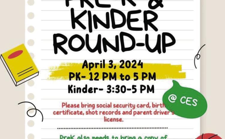 Childress Elementary School Pre-K and Kinder Round-Up April 3