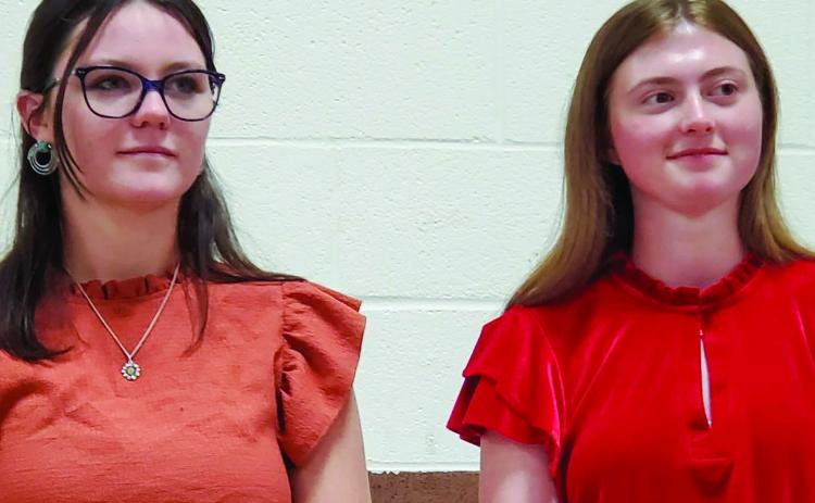 For the first time in Memphis Lions Club history, the club welcomed two Lions Club Queens, Jordyn Altman and Anslie Montgomery, who will serve the 2025-2026 year. “This is the first time in Memphis history—two Lions Club Queens,” Memphis Chamber of Commerce Manager Kim Cloyd said. “It’s just too hard to pick one. These beautiful ladies will be representing the Memphis Lions this year.” Courtesy Photo