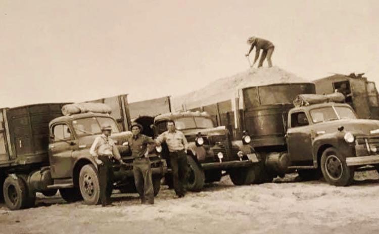Workers at the Memphis Cotton Oil Mill unload seed.